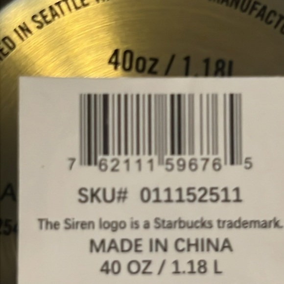 2024 Starbucks Exclusive Stanley Sunset Gradient 40 oz. Mug NEW NEVER USED - Picture 6 of 7